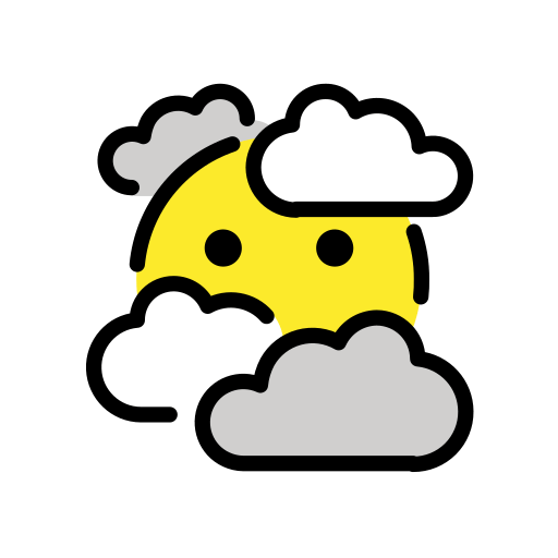 face in clouds — OpenMoji