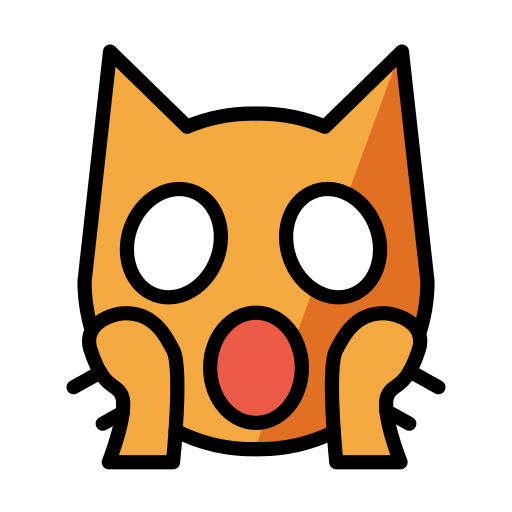 Weary Cat as drawn by OpenMoji in 13.1