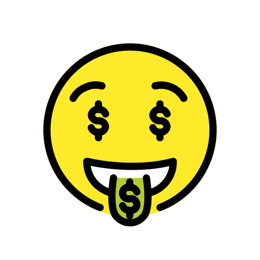 Money-Mouth Face, the previous design