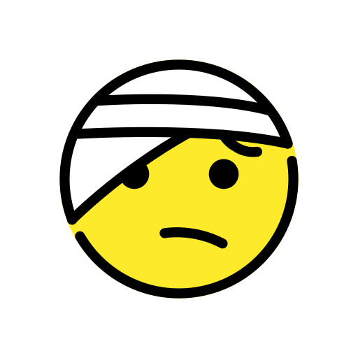 Face with Head-Bandage, the previous design