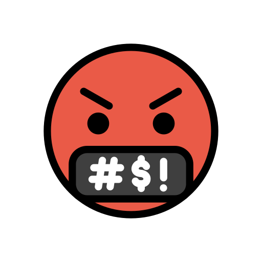 Face with Symbols on Mouth, the design in this release