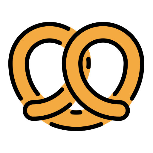 Pretzel as drawn by OpenMoji in 13.1