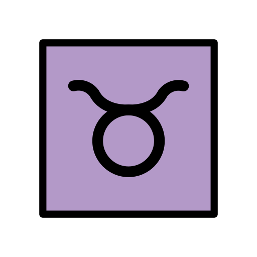 Taurus as drawn by OpenMoji in 13.1