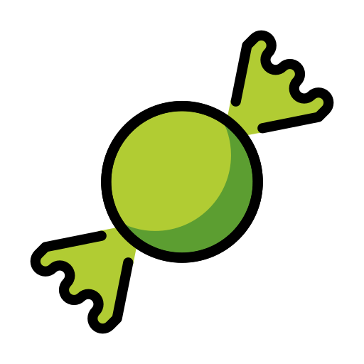 Candy as drawn by OpenMoji in 14.0