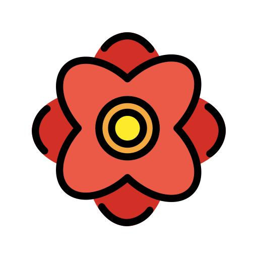 花飾り as drawn by OpenMoji in 14.0