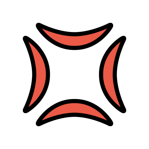 Anger Symbol as drawn by OpenMoji in 14.0