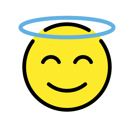 Smiling Face with Halo, the previous design