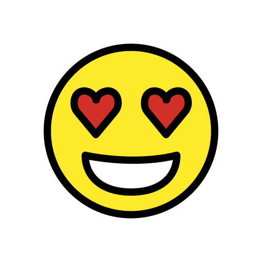Smiling Face with Heart-Eyes, the previous design