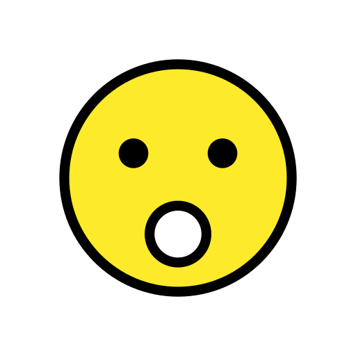 Face with Open Mouth, the previous design