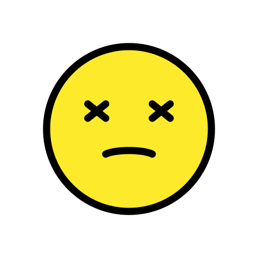 Face with Crossed-Out Eyes, the previous design