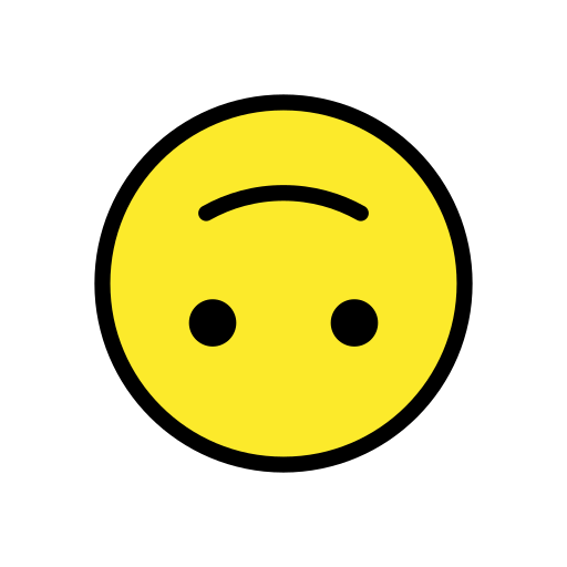 さかさまの顔 as drawn by OpenMoji in 14.0