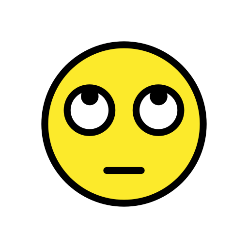 Face with Rolling Eyes, the previous design
