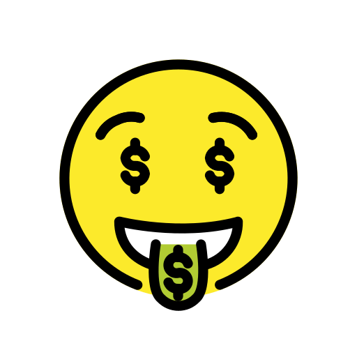 Money-Mouth Face, the previous design