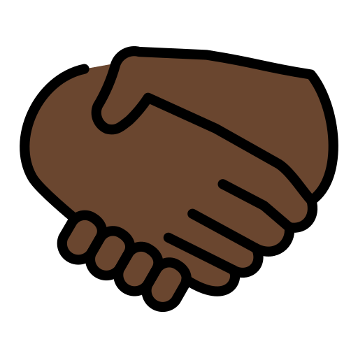 Handshake: Dark Skin Tone, the design in this release