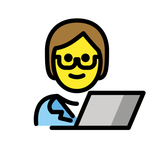 Technologist as drawn by OpenMoji in 14.0