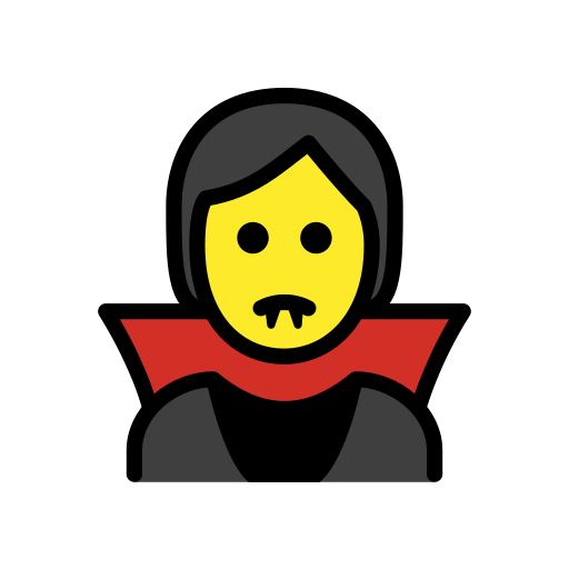 Vampir as drawn by OpenMoji in 14.0