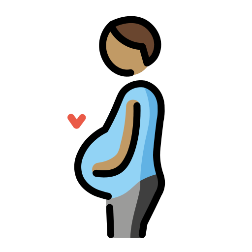 Pregnant Man: Medium Skin Tone, the design in this release