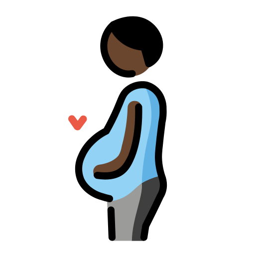 Pregnant Man: Dark Skin Tone, the design in this release