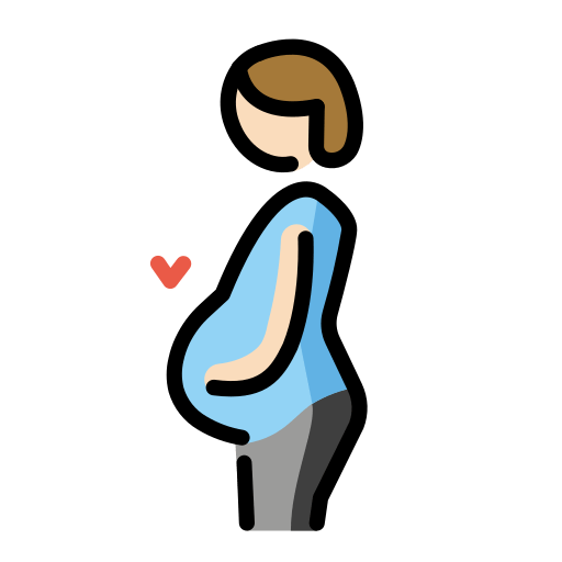Pregnant Person: Light Skin Tone, the design in this release