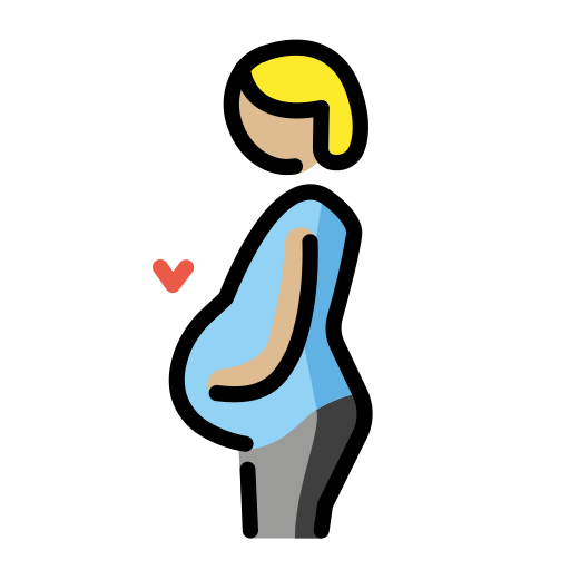 Pregnant Person: Medium-Light Skin Tone, the design in this release