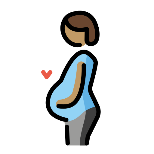 Pregnant Person: Medium Skin Tone, the design in this release