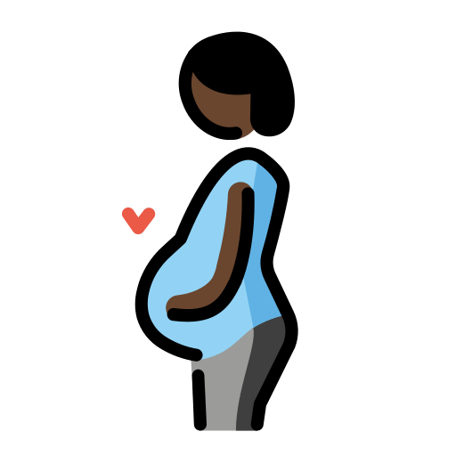Pregnant Person: Dark Skin Tone, the design in this release