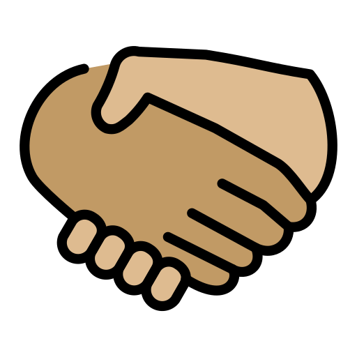 Handshake: Medium Skin Tone, Medium-Light Skin Tone, the design in this release