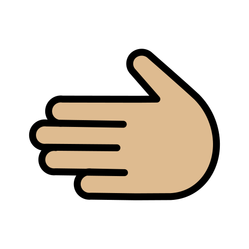 Leftwards Hand: Medium-Light Skin Tone, the design in this release