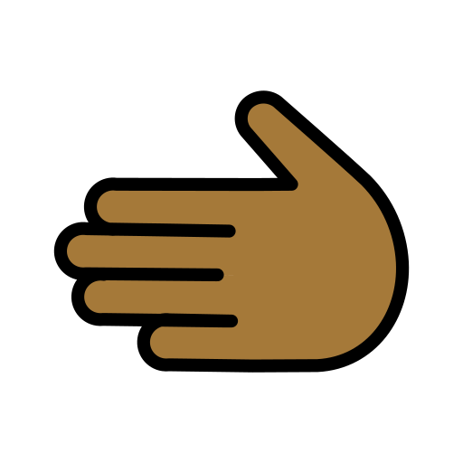 Leftwards Hand: Medium-Dark Skin Tone, the design in this release