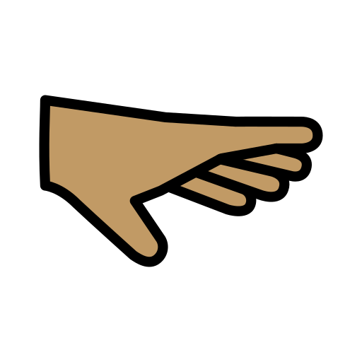 Palm Down Hand: Medium Skin Tone, the design in this release
