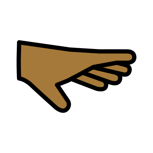 Palm Down Hand: Medium-Dark Skin Tone, the design in this release