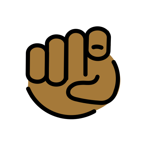 Index Pointing at the Viewer: Medium-Dark Skin Tone, the design in this release