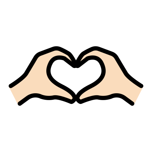 Heart Hands: Light Skin Tone, the design in this release