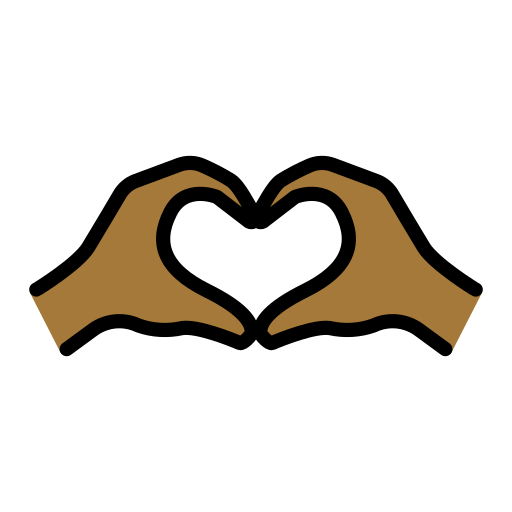Heart Hands: Medium-Dark Skin Tone, the design in this release