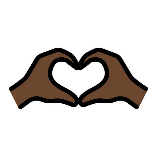 Heart Hands: Dark Skin Tone, the design in this release