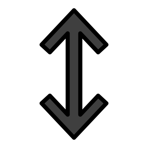 Up-Down Arrow as drawn by OpenMoji in 14.0