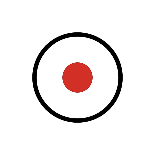 Record Button as drawn by OpenMoji in 14.0