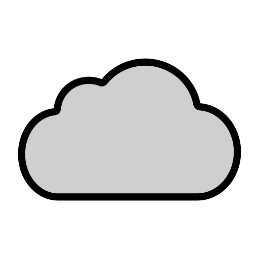 Cloud as drawn by OpenMoji in 14.0