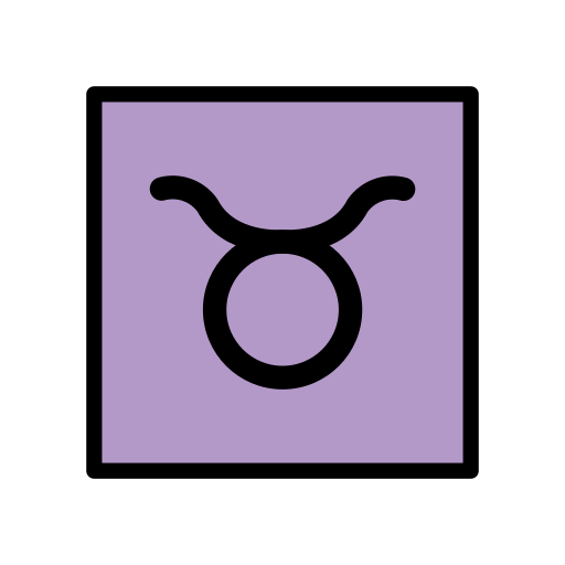 Taurus as drawn by OpenMoji in 14.0