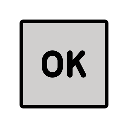 OK Button as drawn by OpenMoji in 15.0