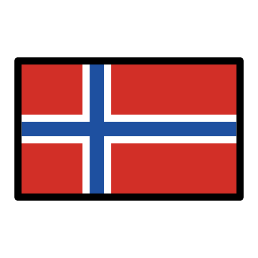 Flag: Norway as drawn by OpenMoji in 15.0