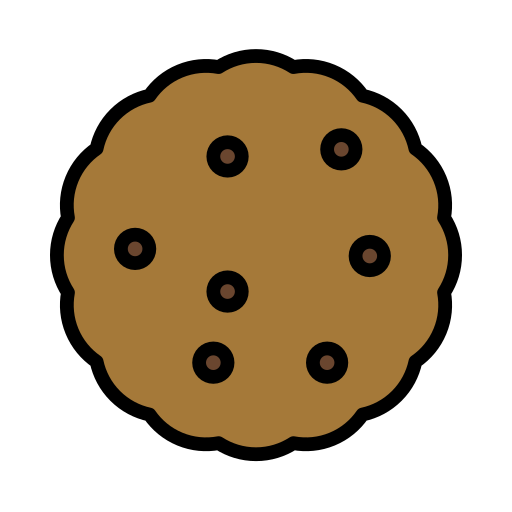 Cookie as drawn by OpenMoji in 15.0