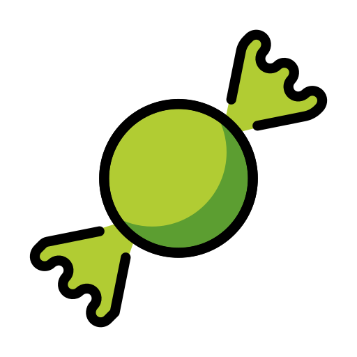 Candy as drawn by OpenMoji in 15.0