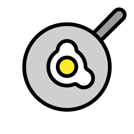 프라이팬 as drawn by OpenMoji in 15.0