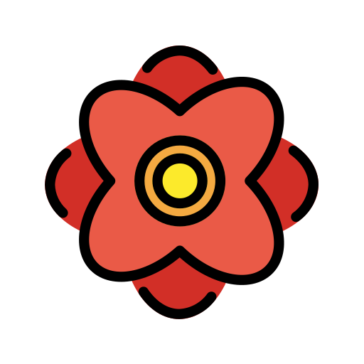 花飾り as drawn by OpenMoji in 15.0