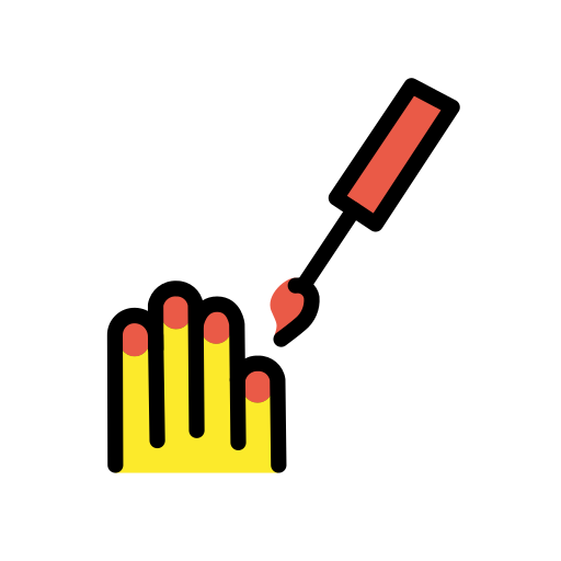 Nail Polish as drawn by OpenMoji in 15.0