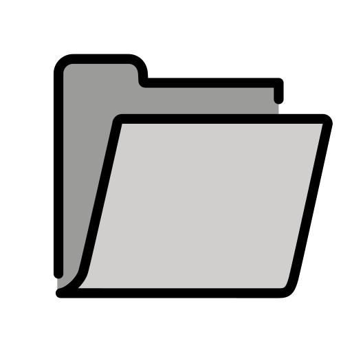 Open File Folder as drawn by OpenMoji in 15.0