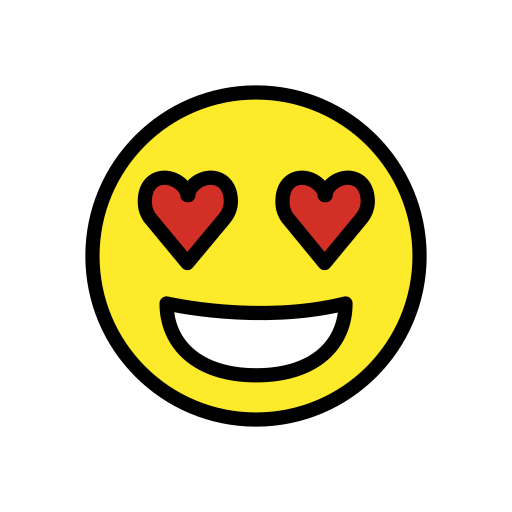Smiling Face with Heart-Eyes, the previous design