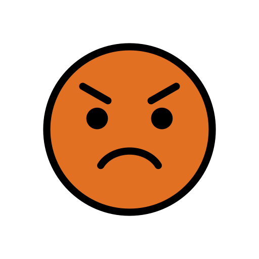 Enraged Face, the previous design