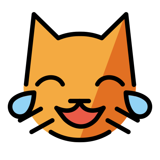 Cat with Tears of Joy, the previous design